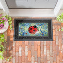 Pollinator Garden Blue Florals Ladybug Sassafras Switch Mat