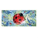 Pollinator Garden Blue Florals Ladybug Sassafras Switch Mat