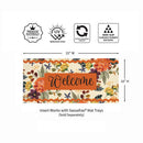 Fall Floral Welcome Sassafras Switch Mat