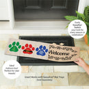 Christmas Pawprint Trio Sassafras Switch Mat