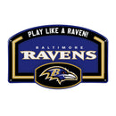 Baltimore Ravens USA Embossed Steel Wall Sign, 11" x 17"