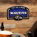 Baltimore Ravens USA Embossed Steel Wall Sign, 11" x 17"