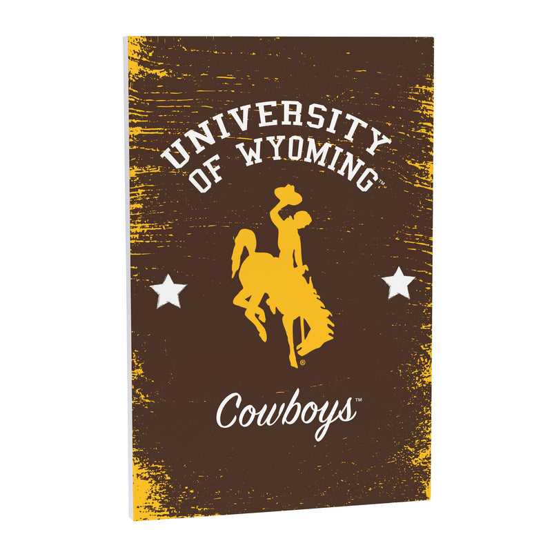 University of Wyoming Wood Wall Sign, 16x24