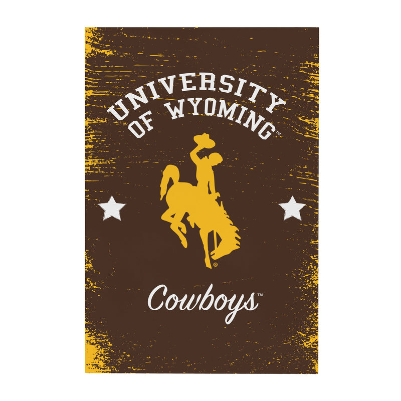 University of Wyoming Wood Wall Sign, 16x24