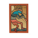 Southwest Sunrise Wood Sign Plock, Kokopelli, 12"x8"