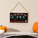 Miami Dolphins Halloween Wood Wall Sign, 6x11