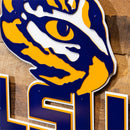 Louisiana State University Layered Metal Wall Art