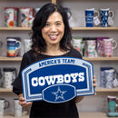 Dallas Cowboys USA Embossed Steel Wall Sign, 11" x 17"