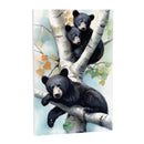 High Country Bear Family Indoor Wall Decor, Wood, Mama and Baby Bears, 24"x16"