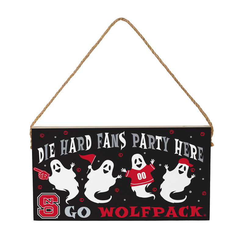 North Carolina State University Halloween Wood Wall Sign, 6x11