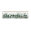 High Country Painting Wood Mantle Sign, "On Mountain Time", 18"x5"