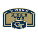 Georgia Tech USA Embossed Steel Wall Sign, 11" x 17"