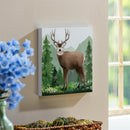 High Country Wilderness Indoor Wall Decor, Wood, Mule Deer, 12"x12"