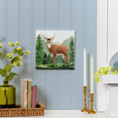 High Country Wilderness Indoor Wall Decor, Wood, Deer, 12"x12"