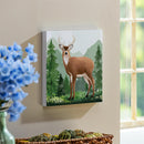High Country Wilderness Indoor Wall Decor, Wood, Deer, 12"x12"