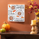 Harvest Blossom Pumpkin Spice Indoor Wall Decor, 12"x12"
