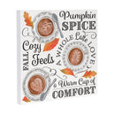 Harvest Blossom Pumpkin Spice Indoor Wall Decor, 12"x12"