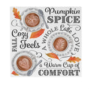 Harvest Blossom Pumpkin Spice Indoor Wall Decor, 12"x12"