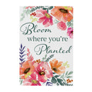 Pastels of Nature Indoor Wall Decor, Wood, "Bloom Where You're Planted", 24"x16"