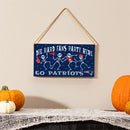 New England Patriots Halloween Wood Wall Sign, 6x11