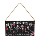 Carolina Hurricanes Halloween Wood Wall Sign, 6x11