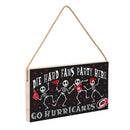 Carolina Hurricanes Halloween Wood Wall Sign, 6x11
