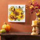 Harvest Blossom Sunflower Indoor Wall Decor, 12"x12"