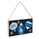 Los Angeles Dodgers Holiday Wood Wall Sign, 6x11