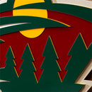 Minnesota Wild Layered Metal Wall Art