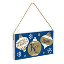 Kansas City Royals Holiday Wood Wall Sign, 6x11