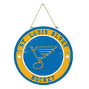 St Louis Blues 2025 Round Door Décor with Hanging Rope, 18x18