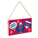 Philadelphia Phillies Holiday Wood Wall Sign, 6x11