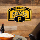 Pittsburgh Pirates USA Embossed Steel Wall Sign, 11" x 17"