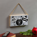 Las Vegas Raiders Holiday Wood Wall Sign, 6x11