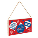 Buffalo Bills Holiday Wood Wall Sign, 6x11