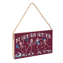 Colorado Avalanche Halloween Wood Wall Sign, 6x11