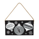 Chicago White Sox Holiday Wood Wall Sign, 6x11
