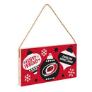 Carolina Hurricanes Holiday Wood Wall Sign, 6x11