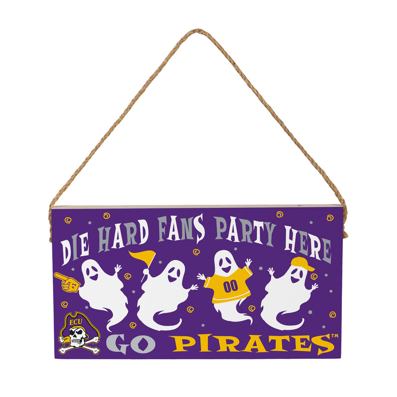 East Carolina University Halloween Wood Wall Sign, 6x11