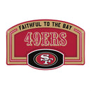 San Francisco 49ers USA Embossed Steel Wall Sign, 11" x 17"
