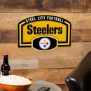 Pittsburgh Steelers USA Embossed Steel Wall Sign, 11" x 17"