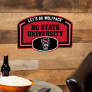 North Carolina State University USA Embossed Steel Wall Sign, 11" x 17"