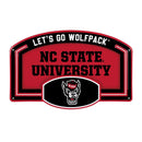 North Carolina State University USA Embossed Steel Wall Sign, 11" x 17"