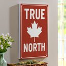 Canada Strong Vintage Indoor Wall Decor, Wood, "True North", 24"x16"