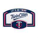 Minnesota Twins USA Embossed Steel Wall Sign, 11" x 17"