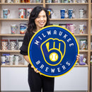 Milwaukee Brewers Layered Metal Wall Art