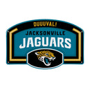 Jacksonville Jaguars USA Embossed Steel Wall Sign, 11" x 17"