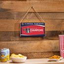 Florida Panthers Stanley Cup 2025 Champions Wood Wall Sign, 6x11