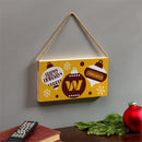 Washington Commanders Holiday Wood Wall Sign, 6x11