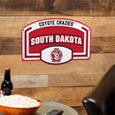 University of South Dakota USA Embossed Steel Wall Sign, 11" x 17"